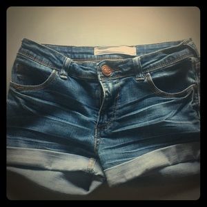 Denim shorts